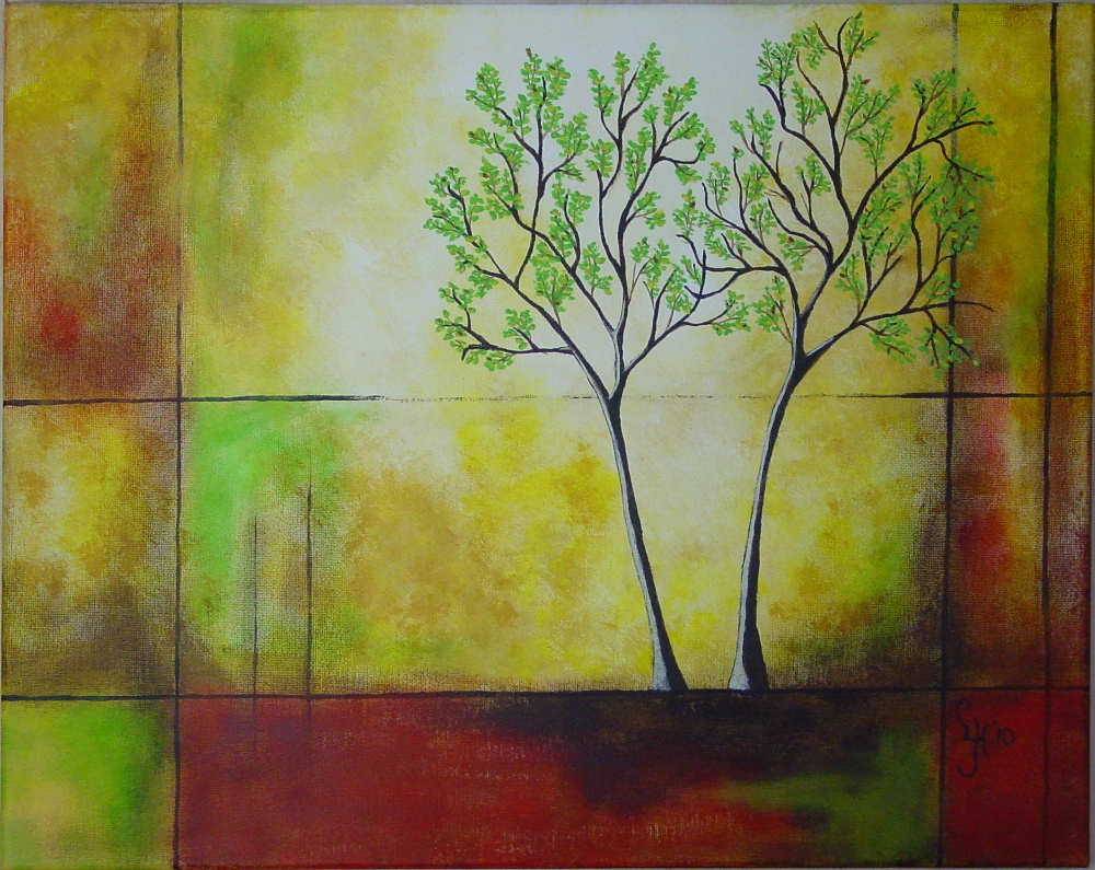 2010-maart-acryl-op-doek-40-x-50-cm-abstract-met-2-bomen