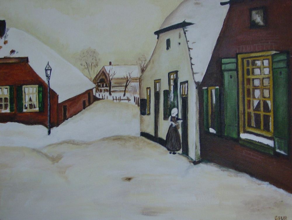 2011-maart-acrylverf-op-doek-30-x-40-cm-sneeuw-in-Ede