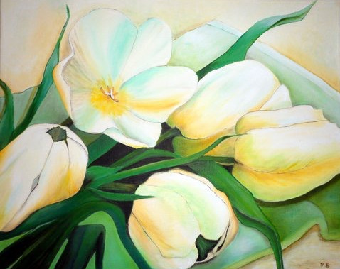2015-maart-olieverf-op-doek-40-x-50-cm-witte-tulpen