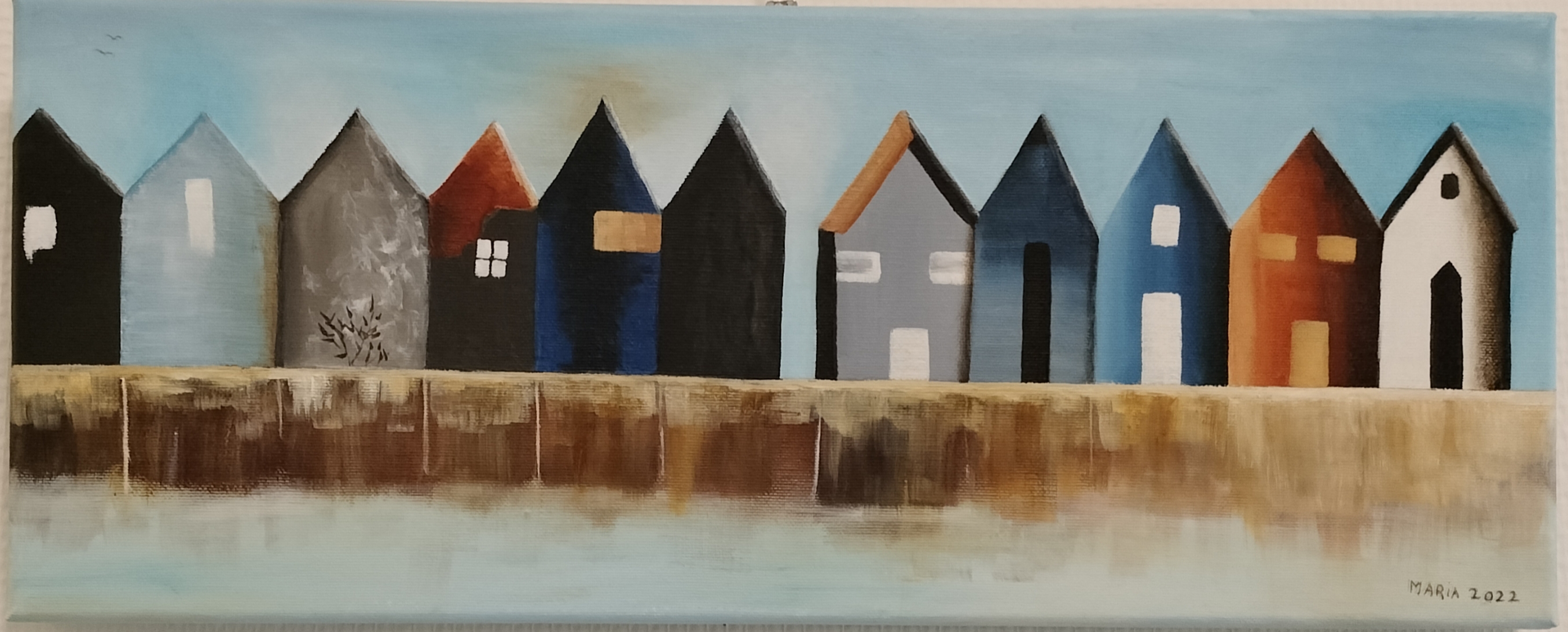 2022-januari-olieverf-op-doek-50-x-20-cm-strandhuisjes